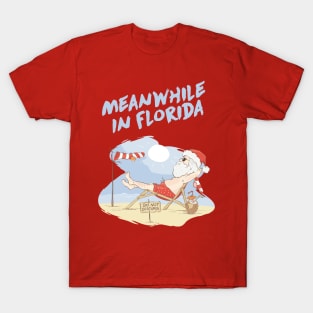 Meanwhile In Florida Meme Beach Santa For Boys T-Shirt